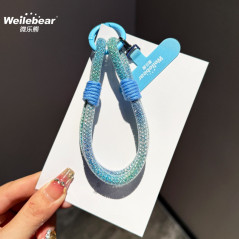 Lanière de Téléphone Portable Courte Bleu Ver | Smarty Paris